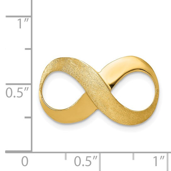 14k Yellow Gold Figure Eight Slide Pendant