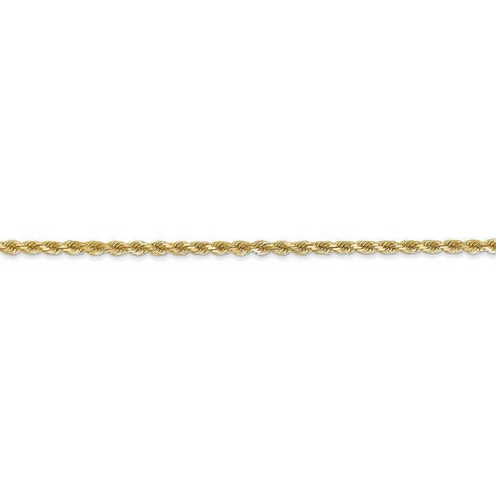 14k Yellow Gold 2.00mm Diamond Cut Rope Chain