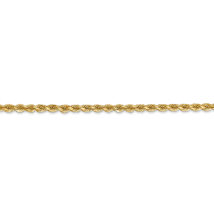14k Yellow Gold 2.75mm Diamond Cut Rope Chain