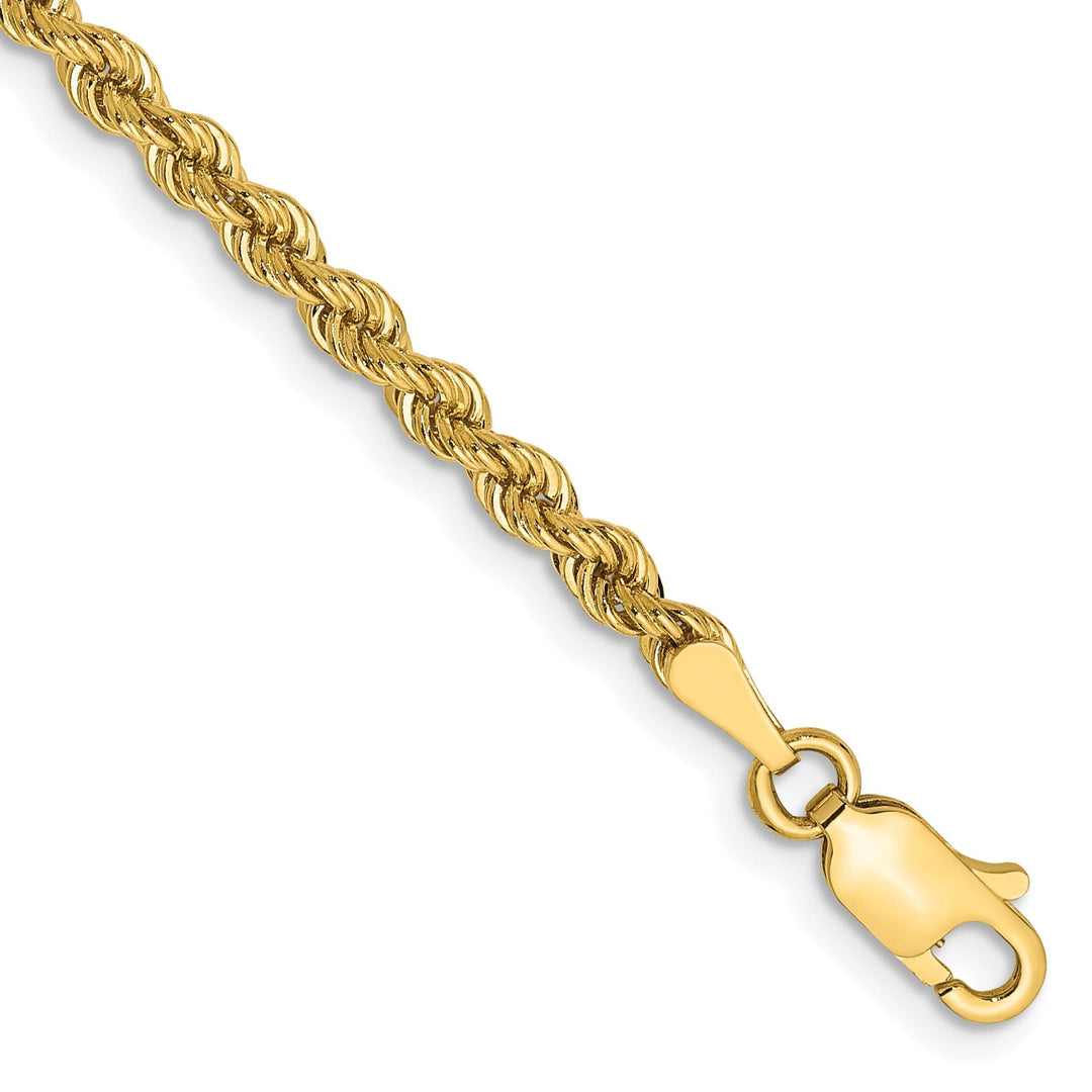 14k Yellow Gold 2.75mm Handmade Rope Chain