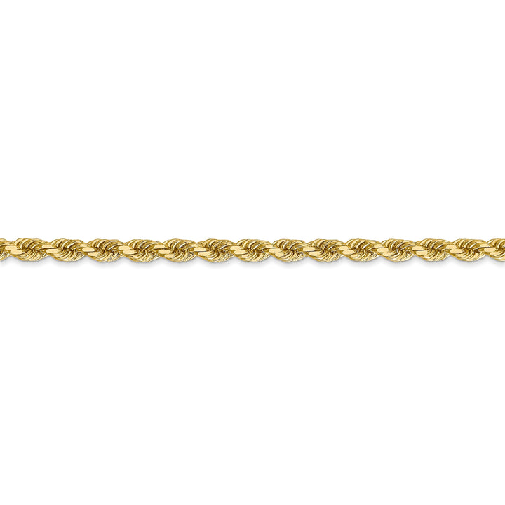 14k Yellow Gold 3.50mm Diamond Cut Rope Chain