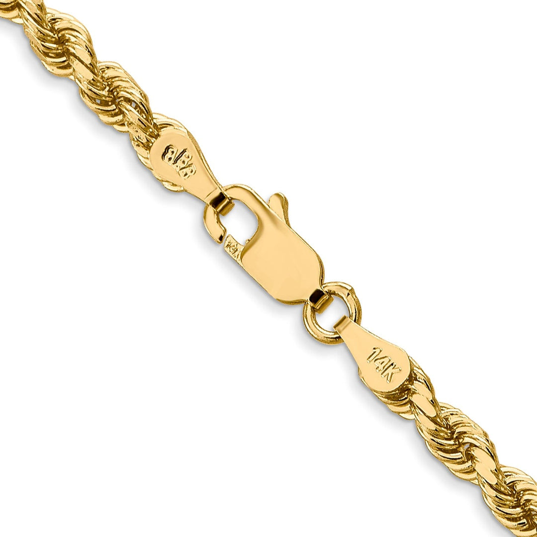 14k Yellow Gold 3.50mm Diamond Cut Rope Chain