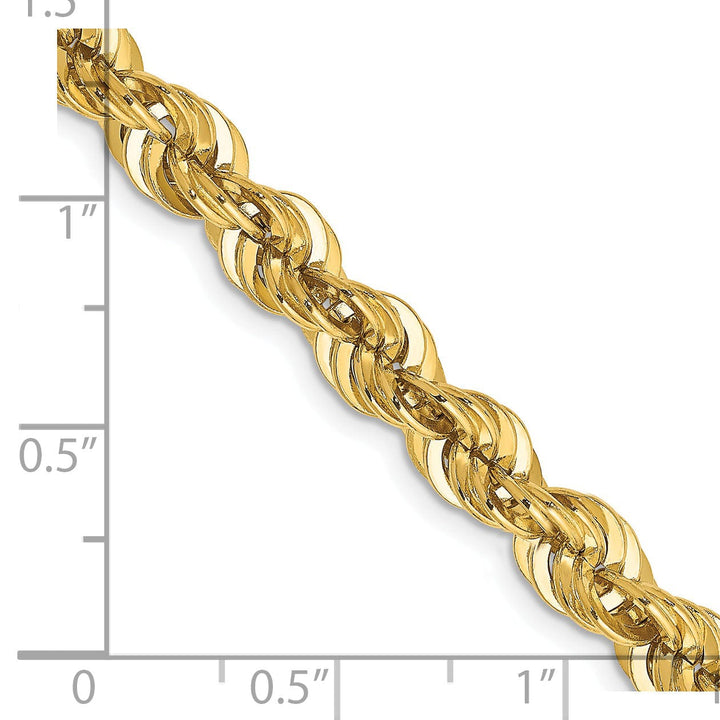 14k Yellow Gold 6.00-mm Handmade Rope Chain