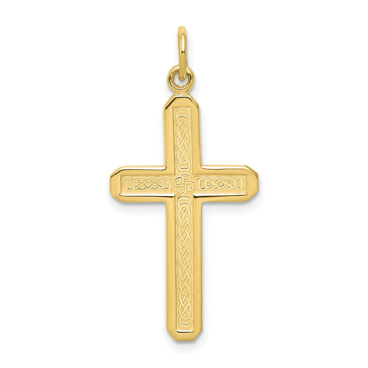 Yellow Gold Polished Cross Charm