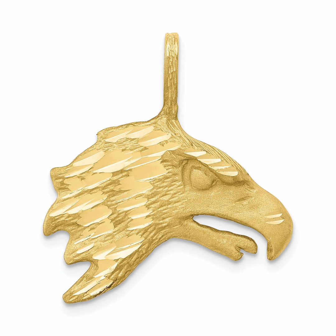 10k Yellow Gold Polished D.C Eagle Head Pendant