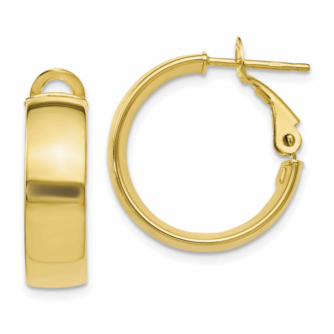 10kt Yellow Gold Polished Hoop Earrings