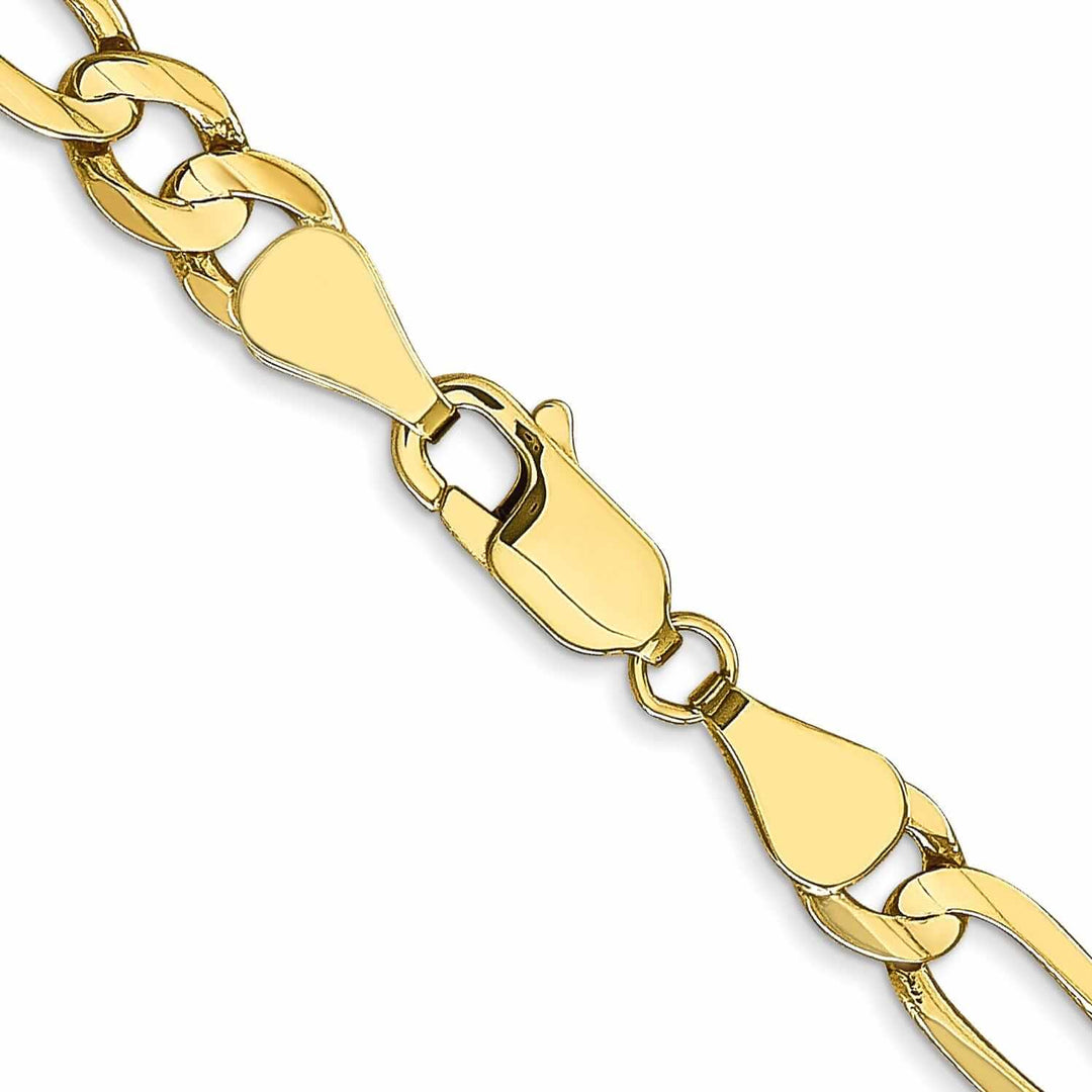10k Yellow Gold Light Figaro Chain 5.25MM