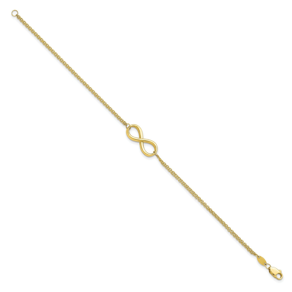 Leslie 10k Yellow Gold Polish Infinity Bracelet