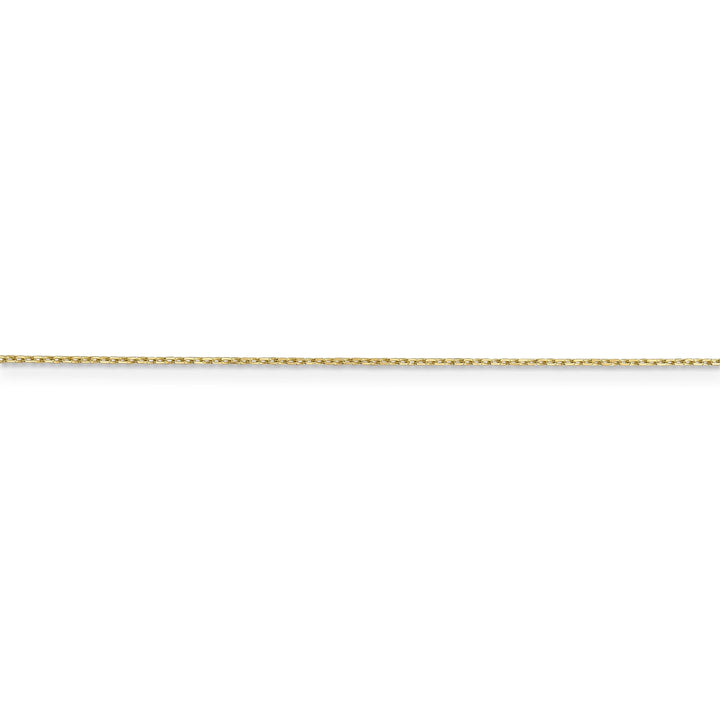 10k Yellow Gold Diamond Cut Cable Chain .6MM