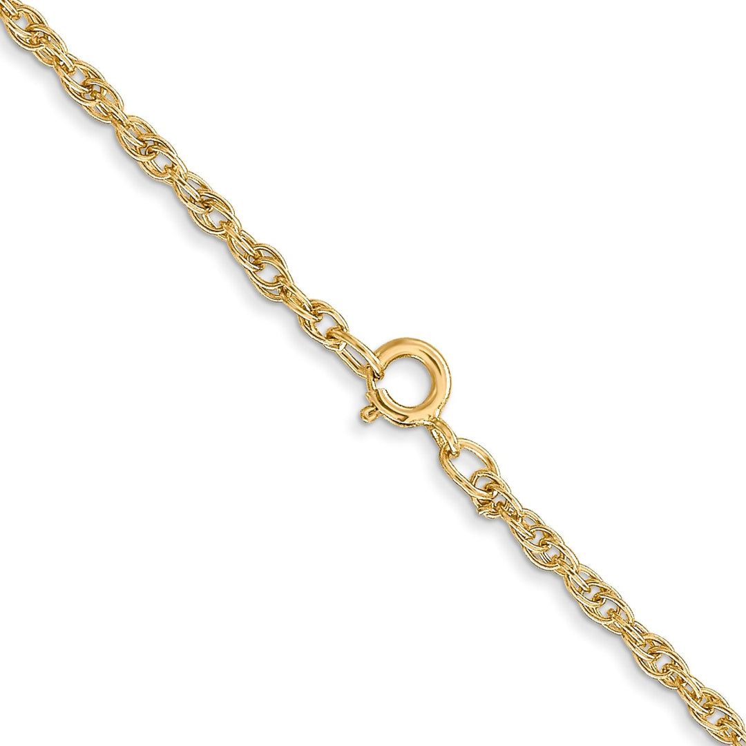 14k Yellow Gold 1.55mm Carded Cable Rope Chain