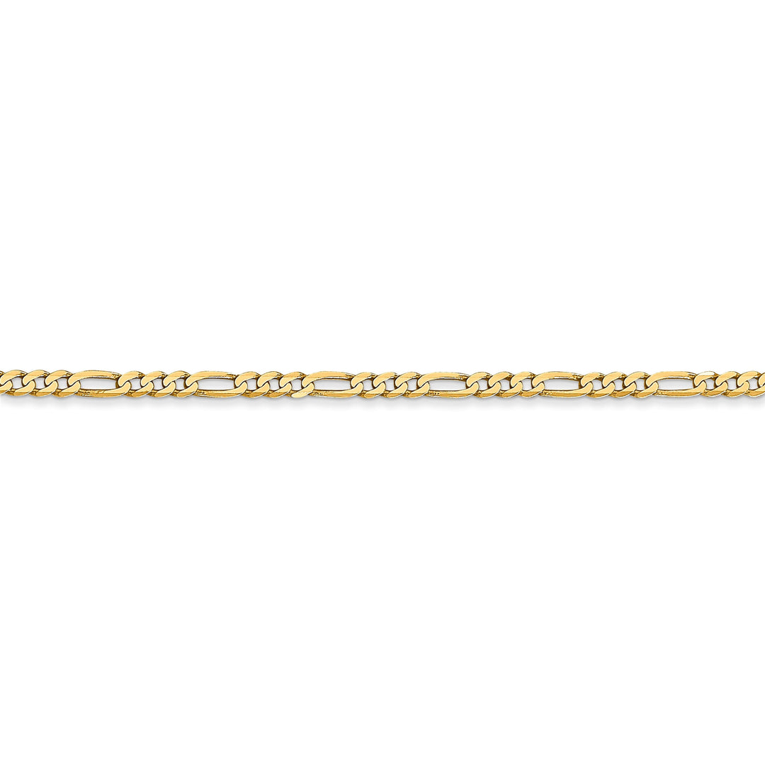 Leslies 14k Yellow Gold 2.2mm Flat Figaro Chain