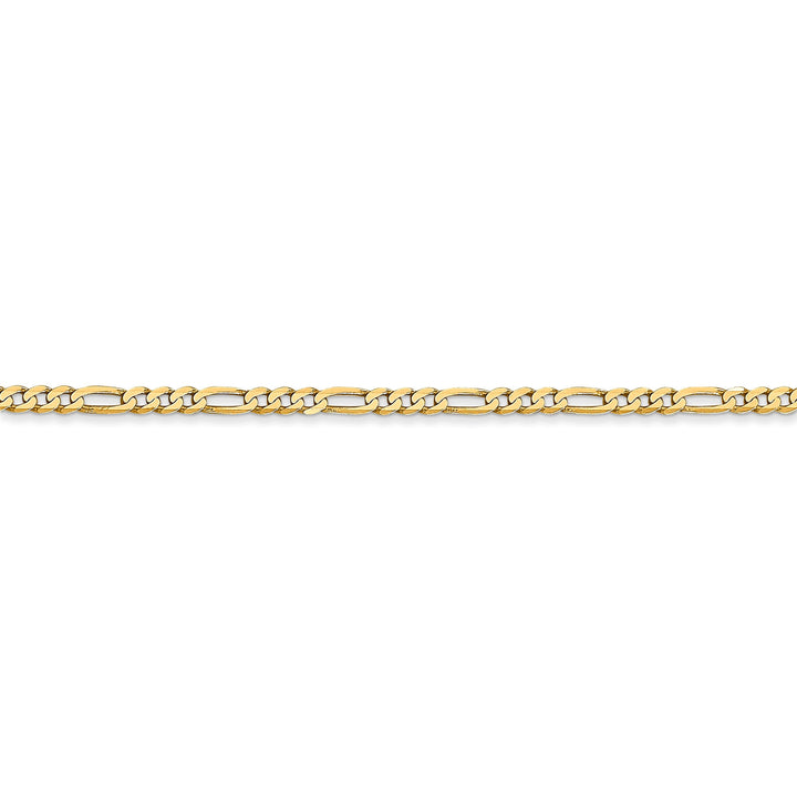 Leslies 14k Yellow Gold 2.2mm Flat Figaro Chain
