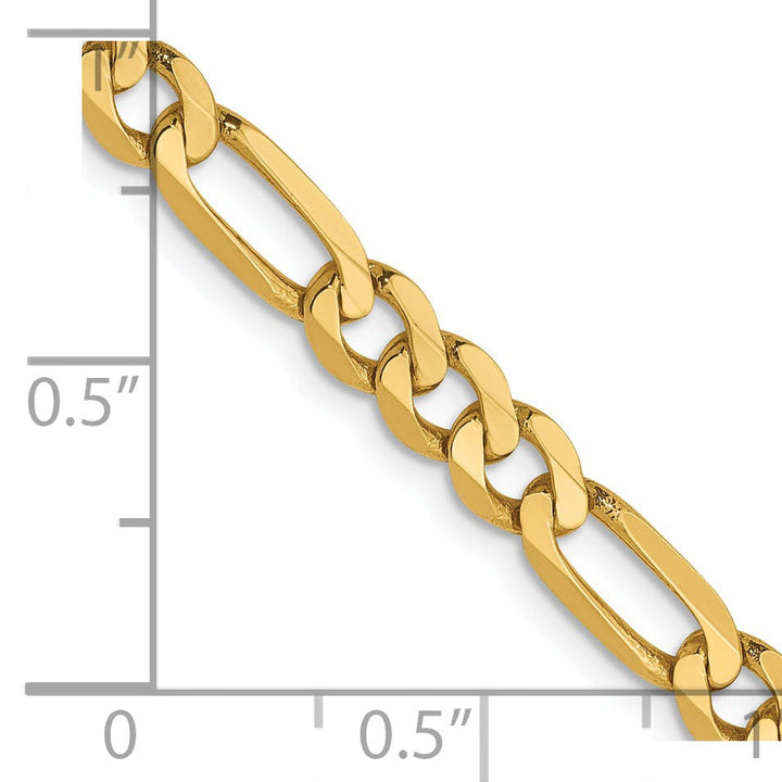 Leslies 14k Yellow Gold 4.75mm Flat Figaro Chain