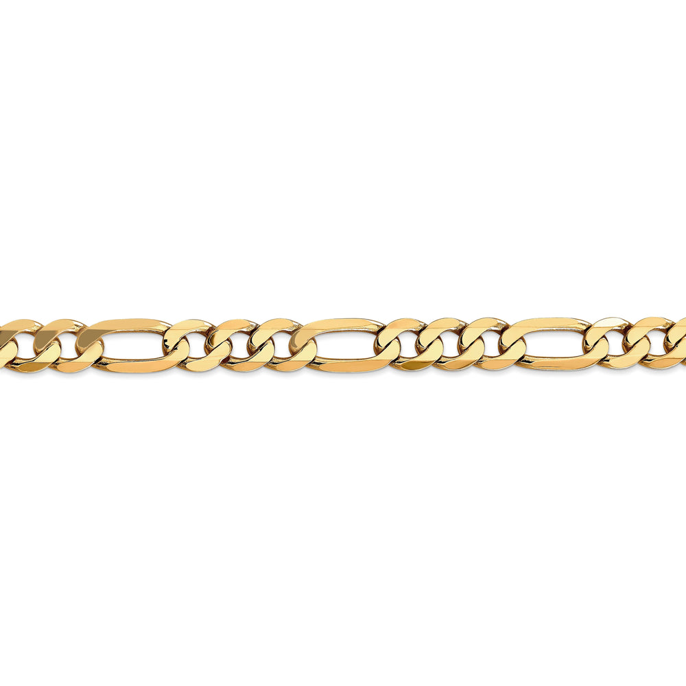 Leslie 14k Yellow Gold 7.5mm Flat Figaro Chain