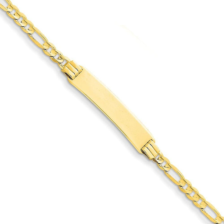 14k Gold Figaro ID Bracelet