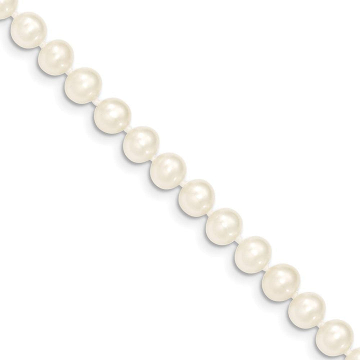 14k Gold White Freshwater Cultured Pearl Necklace