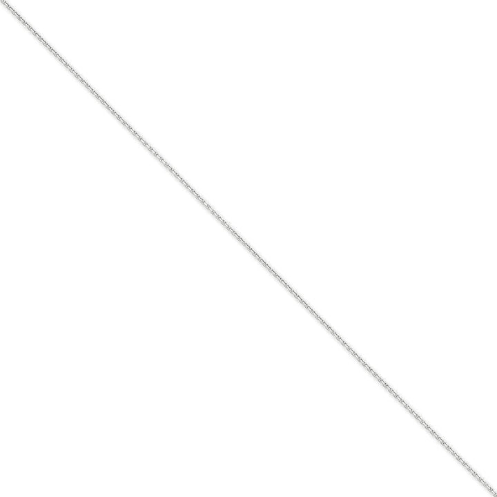 14k White Gold 1.30mm Solid D.C Cable Chain