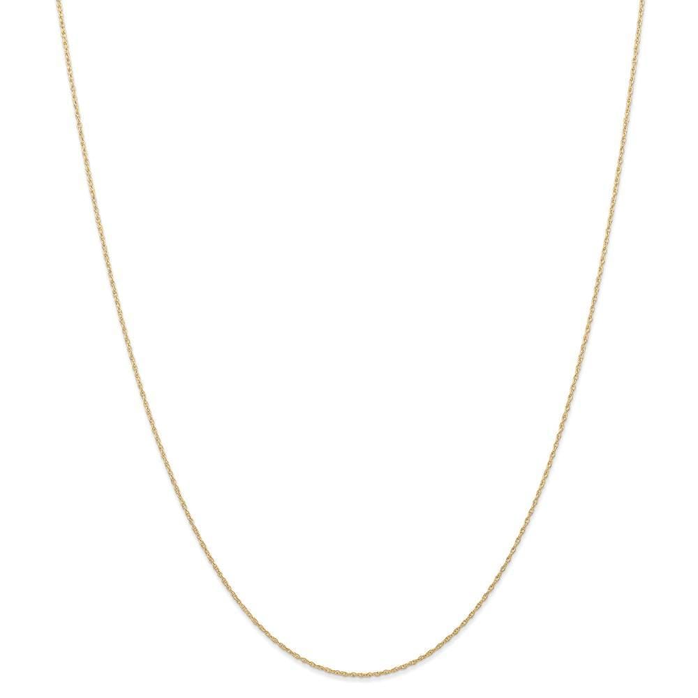 14k Yellow Gold 0.60mm Carded Cable Rope Chain