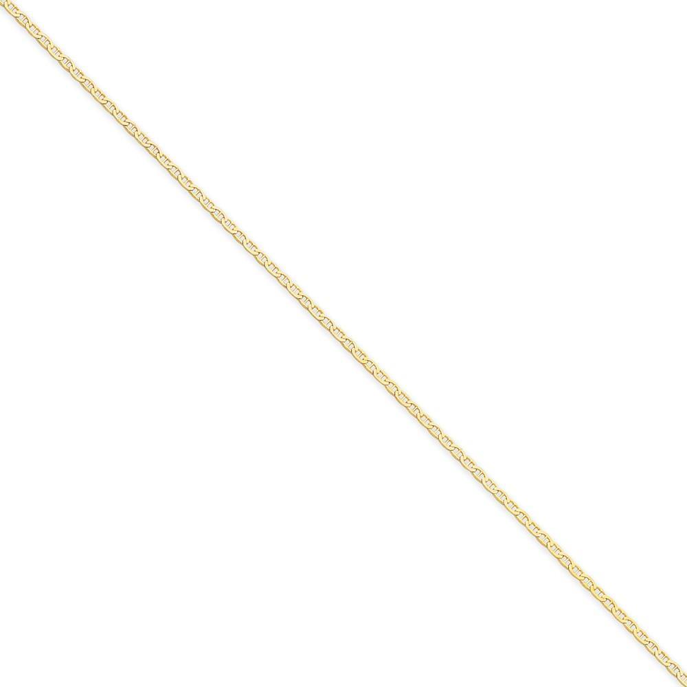 14k Yellow Gold 1.50mm Flat Anchor Link Chain