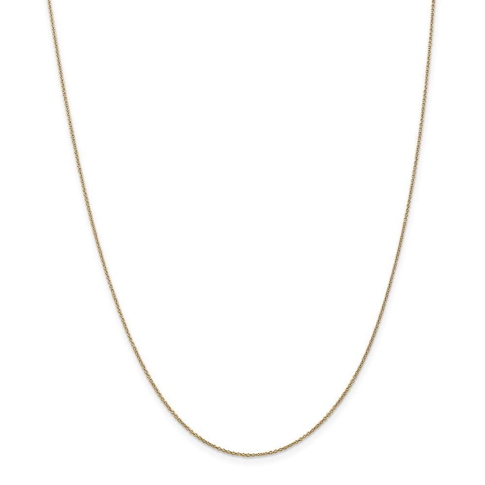 14k Yellow Gold .80mm Solid Polish Cable Chain