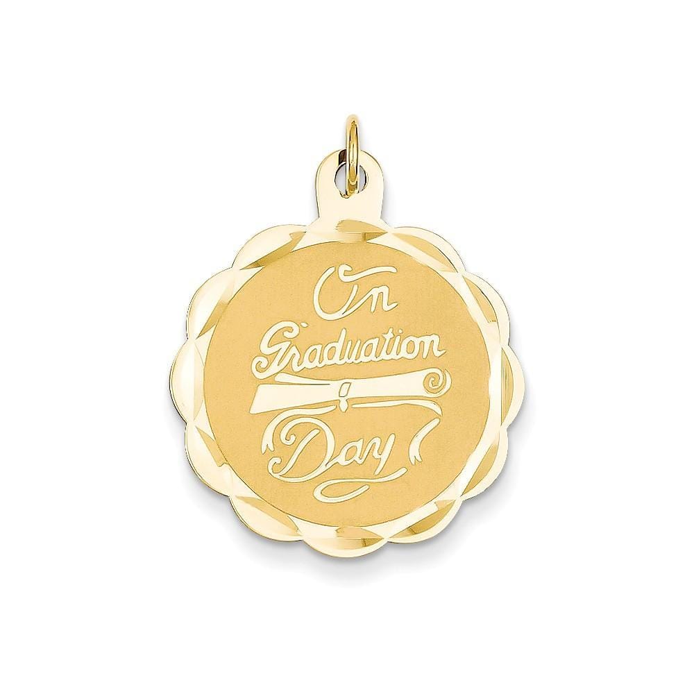 14k Yellow Gold Graduation Day Charm