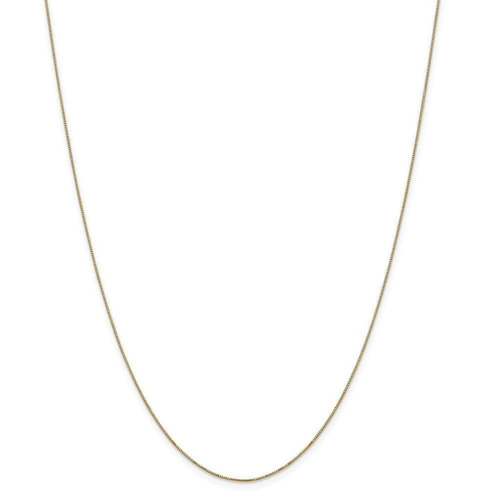 14k Yellow Gold Polished 0.50m Carded Box Chain
