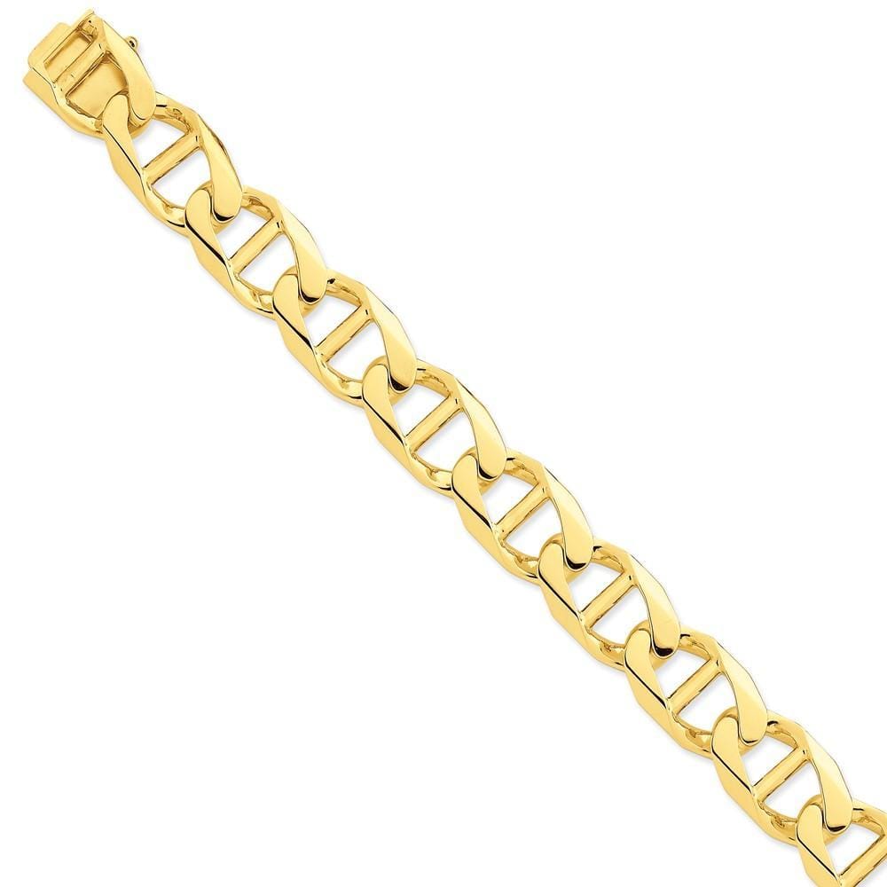 14k Yellow Gold Solid 15.00m Anchor Link Chain