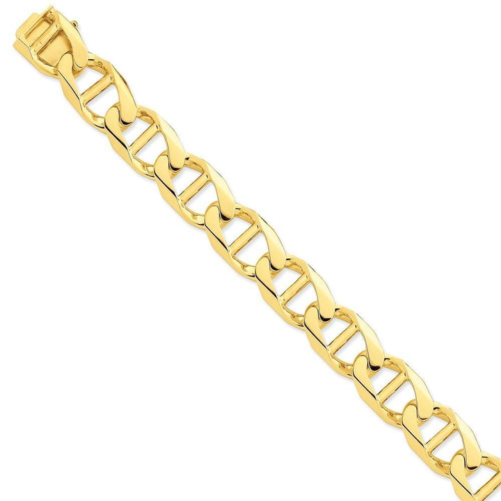 14k Yellow Gold Solid 15.00m Anchor Link Chain