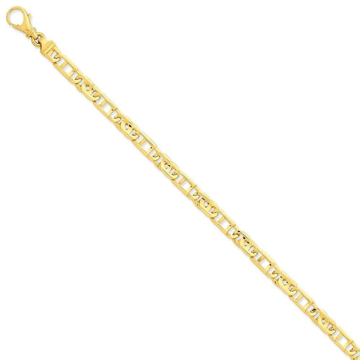 14k Yellow Gold Solid 5.80mm Fancy Link Chain