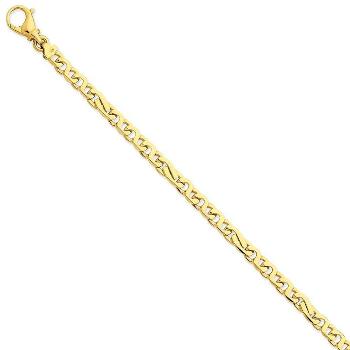 14k Yellow Gold Solid 6.20mm Fancy Link Chain