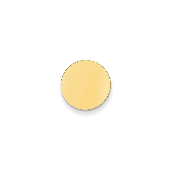 14k Yellow Gold Solid Round Design Tie Tac