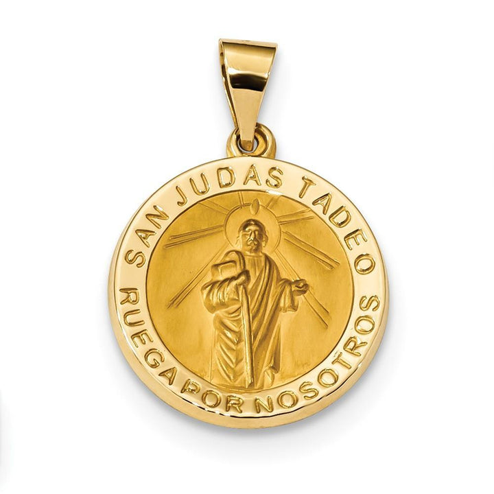 14k Yellow Gold Spanish St. Jude Thaddeus Medal