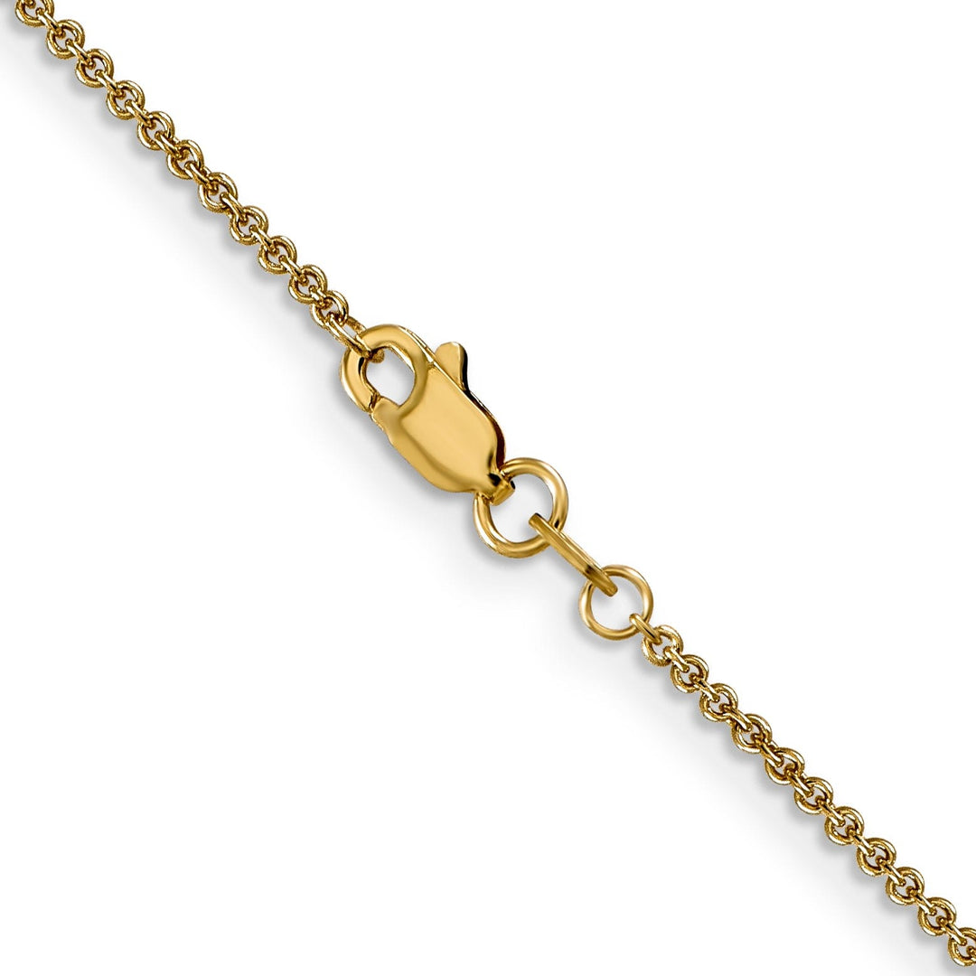 Leslie 14k Yellow Gold 1.6 mm Round Cable Chain