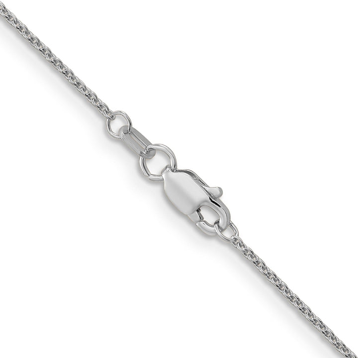 Leslie 14K White Gold 1.1 mm Round Cable Chain