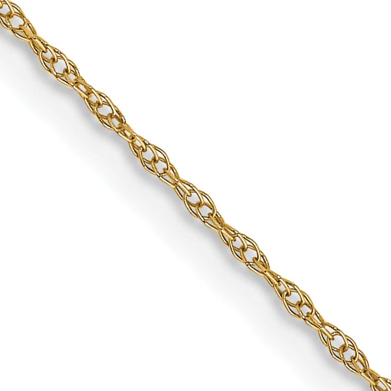 14k Yellow Gold 0.60mm Carded Cable Rope Chain