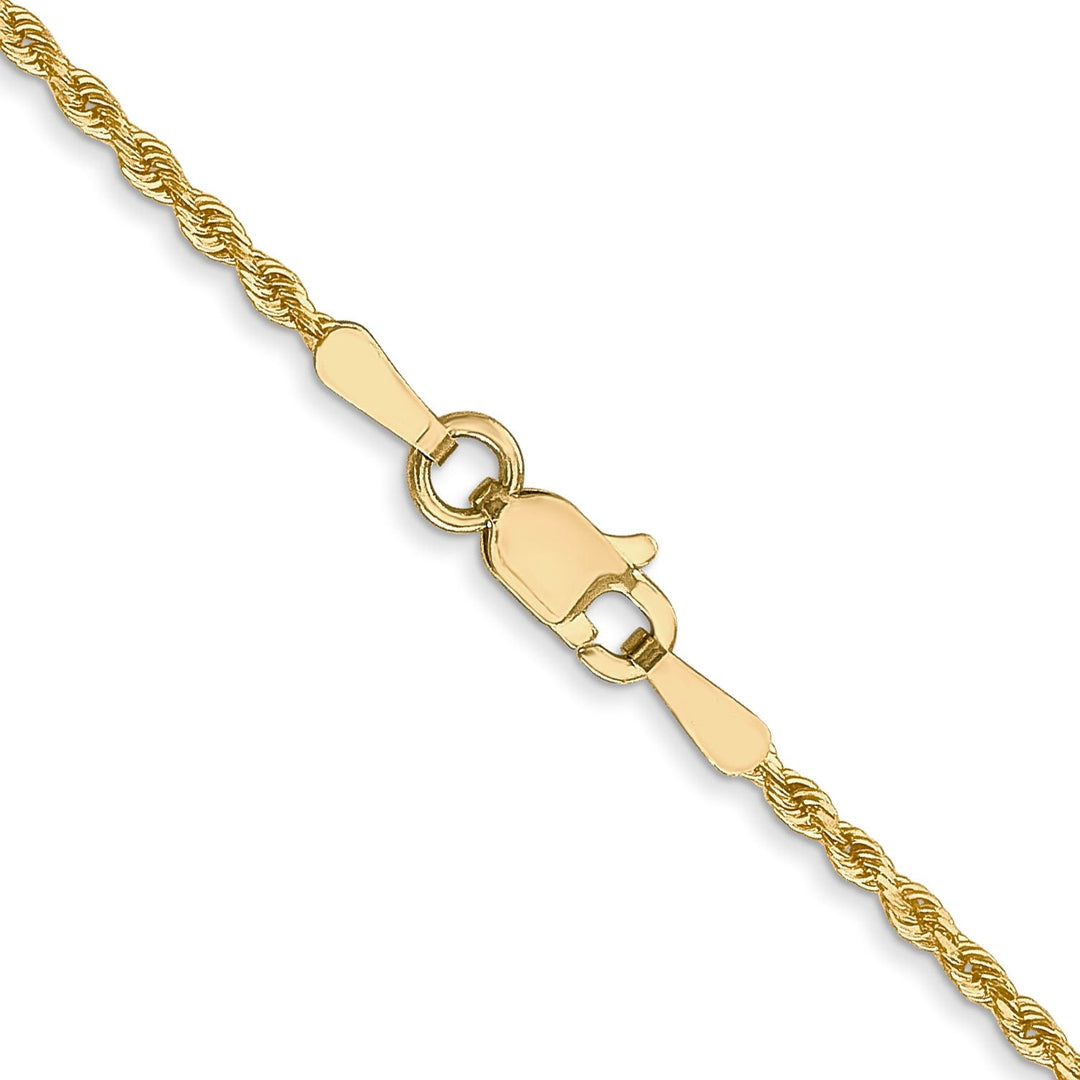 14k Yellow Gold 1.3mm D.C Rope Chain