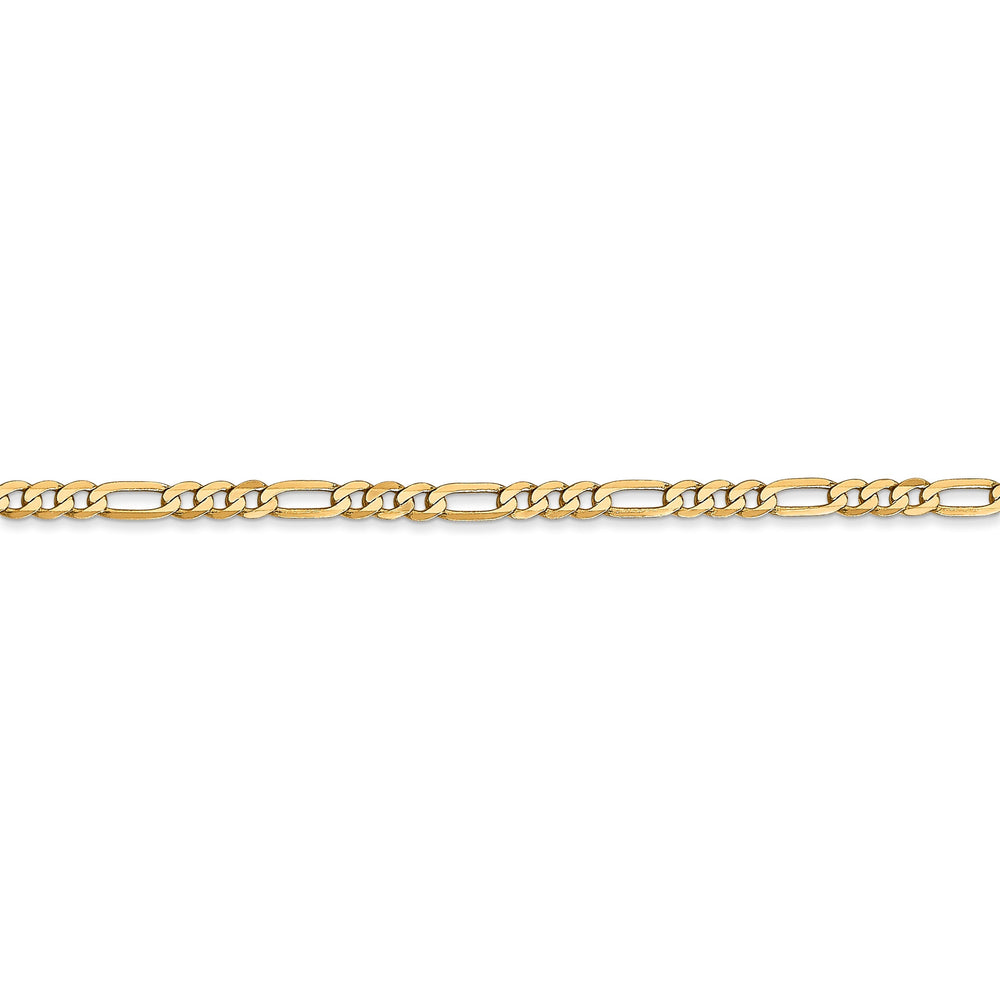 Leslie 14k Yellow Gold 2.75mm Flat Figaro Chain