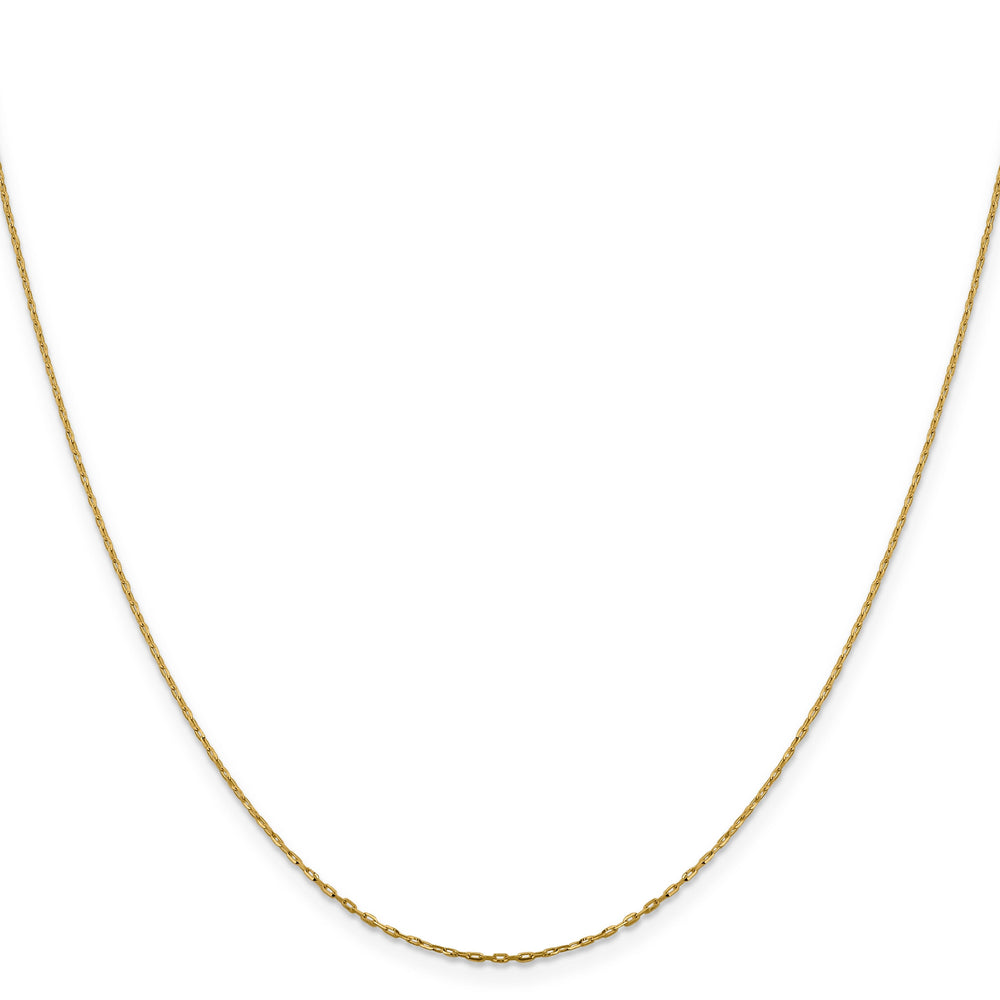 14k Yellow Gold 1 mm D.C Open Cable Link Chain