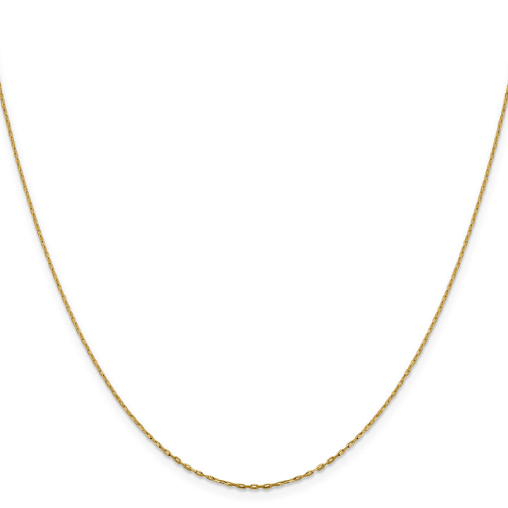 14k Yellow Gold 1m D.C Open Cable Link Chain