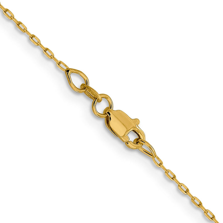 14k Yellow Gold 1m D.C Open Cable Link Chain