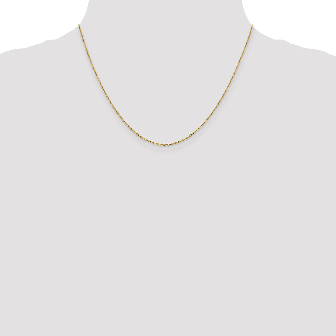 14k Yellow Gold 1 mm DC Cable Link Chain