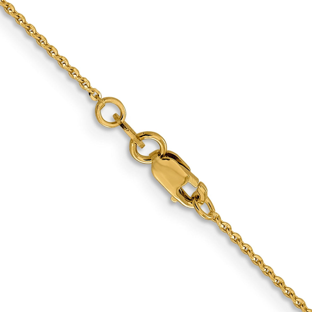 14k Yellow Gold 1.15 m DC Oval Cable Link Chain