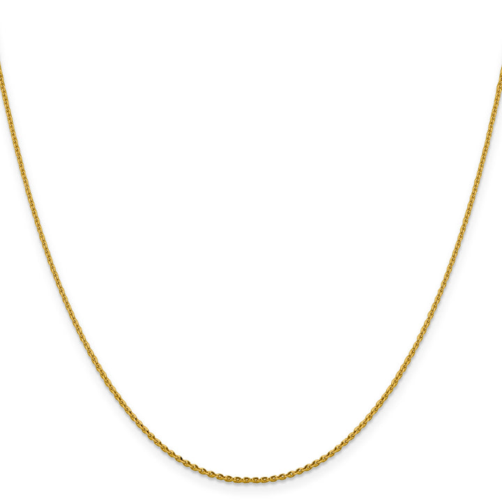 14k Yellow Gold 1.25 mm Oval Cable Link Chain