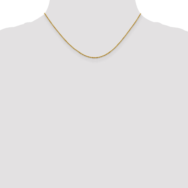 14k Yellow Gold 1.25 mm D.C Rolo Chain