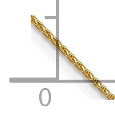 14k Yellow Gold D.C 0.65mm Spiga Pendant Chain