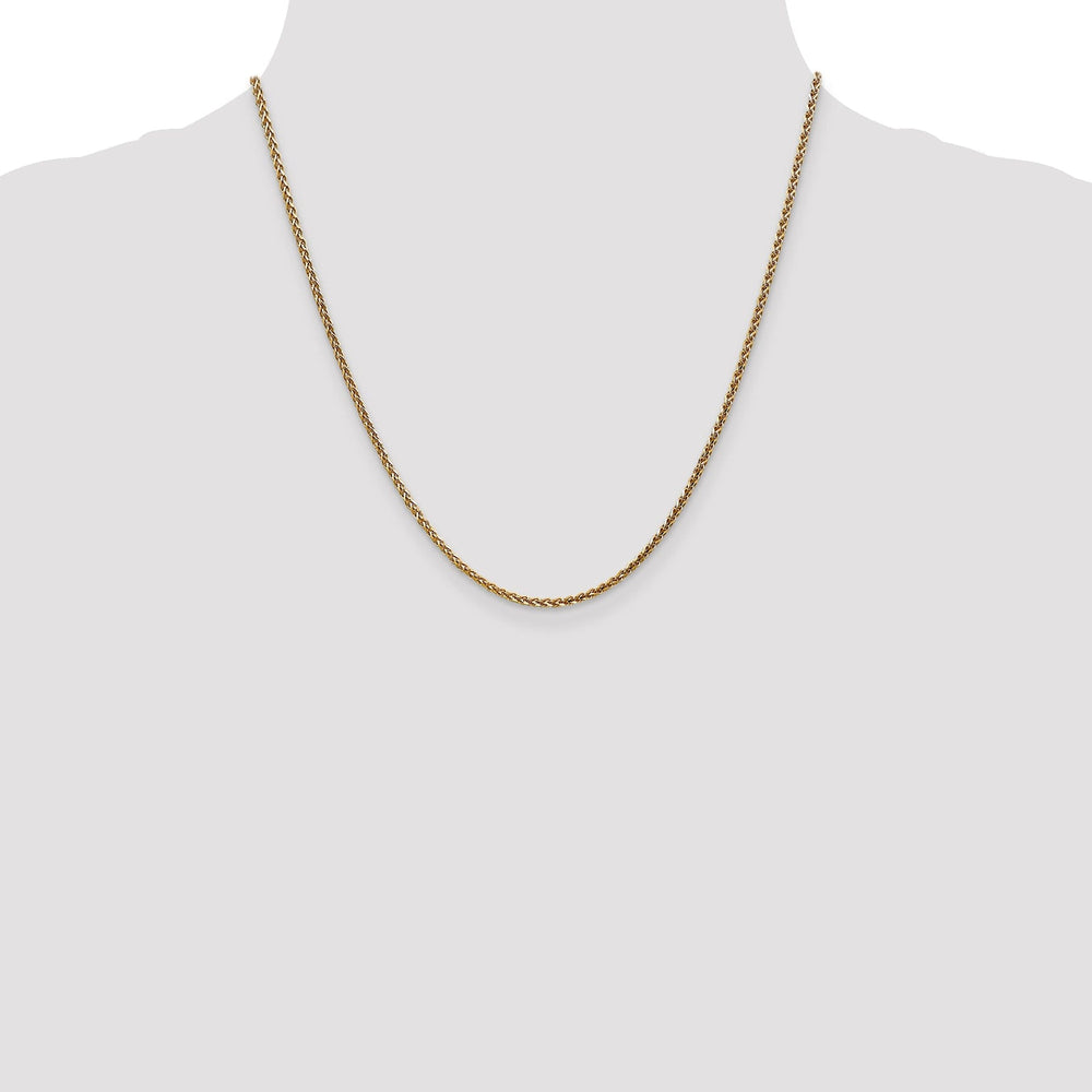 14k Yellow Gold 1.8mm Solid D.C Spiga Chain