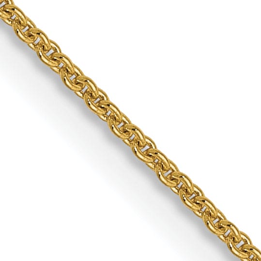 Leslies 14k Yellow Gold .9 mm Round Cable Chain