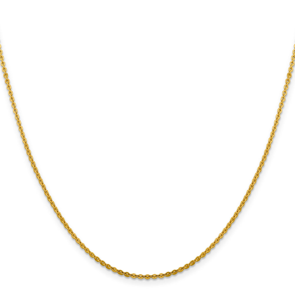 Leslie 14k Yellow Gold 1.95 mm Flat Cable Chain