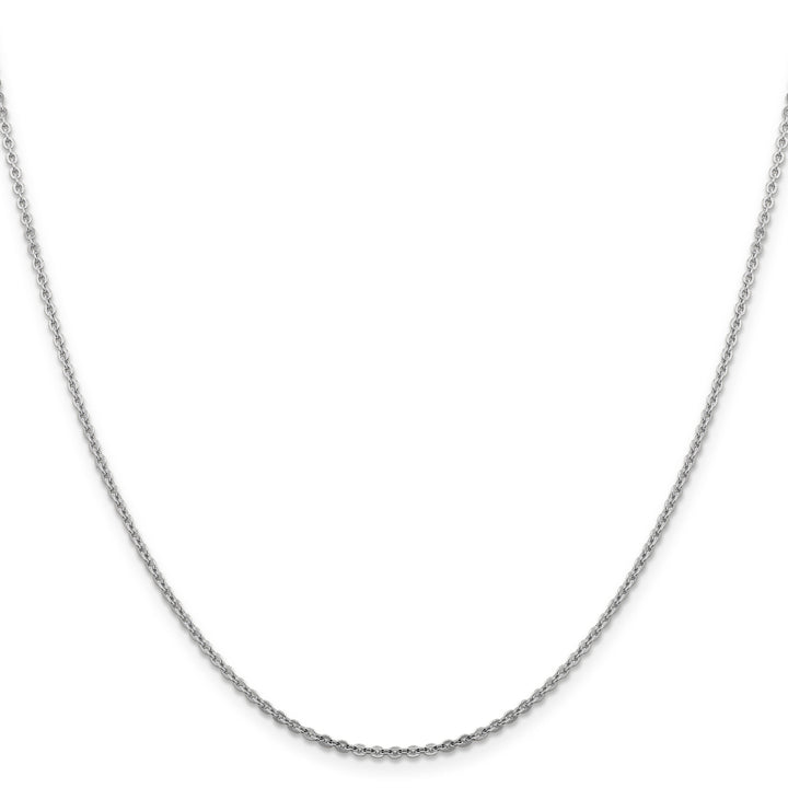 Leslie 14K White Gold 1.95 mm Flat Cable Chain