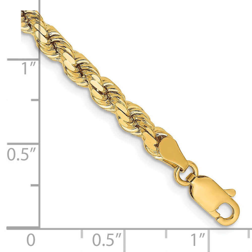14k Yellow Gold 4.25mm D.C Rope Chain